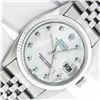 Image 1 : Rolex Men's Stainless Mother of Pearl Diamond Datejust Wristwatch
