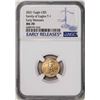 Image 1 : 2021 Type 1 $5 American Gold Eagle Coin NGC MS70 Early Releases