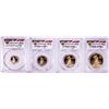 Image 1 : 2008-W Proof American Gold Eagle (4) Coin Set PCGS PR69DCAM Michael Reagan Signature