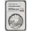 Image 1 : 1993-P $1 Proof American Silver Eagle Coin NGC PF69 Ultra Cameo