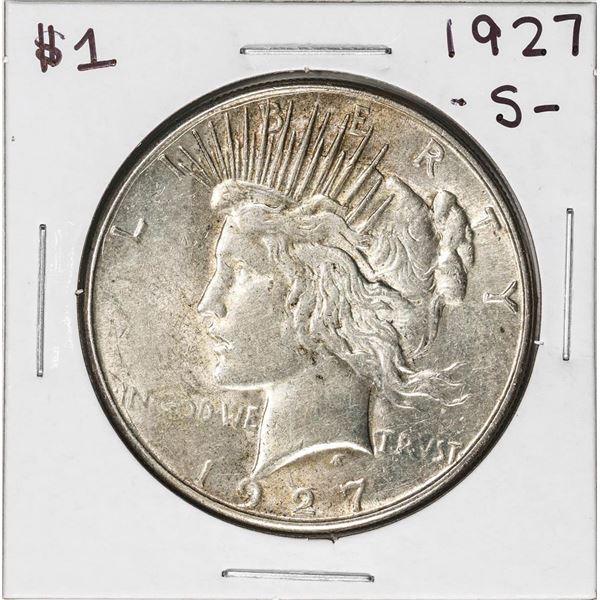 1927-S $1 Peace Dollar Silver Coin