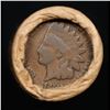 Image 3 : Mixed small cents 1c orig shotgun roll, 1919-d Wheat Cent, 1889 Indian Cent other end, Brinks Wrappe