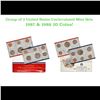 Image 1 : Group of 2 United States Mint Set in Original Government Packaging! From 1987-1988 with 20 Coins Ins
