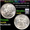 Image 1 : ***Auction Highlight*** 1937 Roanoke Old Commem Half Dollar Near TOP POP! 50c Graded ms68 BY SEGS (f