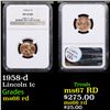 Image 1 : NGC 1958-d Lincoln Cent 1c Graded ms66 rd By NGC