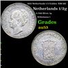 1922 Netherlands 1/2 Gulden  KM-160 Grades Select AU