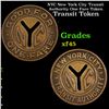 NYC New York City Transit Authority One Fare Token Grades xf+