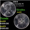 1964 Canada Dollar $1 Grades GEM+ Unc