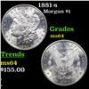 Image 1 : 1881-s Morgan Dollar $1 Grades Choice Unc