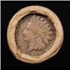 Image 3 : Mixed small cents 1c orig shotgun roll, 1913-d Wheat Cent, 1864 Indian Cent other end, Brinks Wrappe