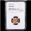Image 2 : NGC 1961-d Lincoln Cent 1c Graded ms65 rd By NGC