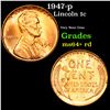 Image 1 : 1947-p Lincoln Cent 1c Grades Choice+ Unc RD