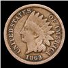 Image 2 : 1863 Indian Cent 1c Grades vf, very fine