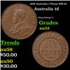 1936 Australia 1 Penny KM-23 Grades Select AU