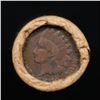 Image 3 : Mixed small cents 1c orig shotgun roll, 1917-d Wheat Cent, 1889 Indian Cent other end, Brinks Wrappe