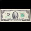 Image 2 : **Star Note** 1976 $2 Federal Reserve Note (Philadelphia, PA) Grades Choice AU/BU Slider