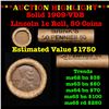 Image 1 : ***Auction Highlight*** Shotgun Lincoln Wheat cent 1c orig roll, Solid date 1909-p VDB roll! (fc)