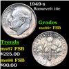 Image 1 : 1949-s Roosevelt Dime 10c Grades GEM++ FSB