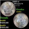 Image 1 : 1885-o Morgan Dollar $1 Grades GEM+ Unc