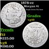 Image 1 : 1878-cc Morgan Dollar $1 Grades vg+