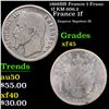 1866BB France 1 Franc 1f KM-806.2 Grades xf+
