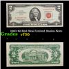 1963 $2 Red Seal United States Note Grades vf++