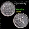 1965 Argentina 10 Pesos KM-60 Grades Select Unc