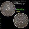 1916 Germany (Empire) 5 Pfennig Grades vf+