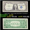 ** Star Note** 1957 $1 Blue Seal Silver Certificate Grades Choice AU/BU Slider