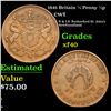Image 1 : 1841 Britain 1/2 Penny 1/2p Civil War Token 1c Grades xf