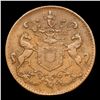 Image 2 : 1841 Britain 1/2 Penny 1/2p Civil War Token 1c Grades xf