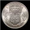 Image 3 : 1963-H Denmark 5 Kroner KM-853.1 Grades GEM Unc
