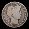 Image 2 : 1901-s Barber Half Dollars 50c Grades vg, very good