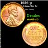 Image 1 : 1956-p Lincoln Cent 1c Grades GEM+ Unc RB