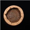 Image 3 : Mixed small cents 1c orig shotgun roll, 1919-s Wheat Cent, 1889 Indian Cent other end, Brinks Wrappe