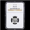 Image 2 : NGC 1917-p Mercury Dime 10c Graded ms63 FSB BY NGC