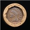 Image 3 : Mixed small cents 1c orig shotgun roll, 1917-d Wheat Cent, 1890 Indian Cent other end, Brinks Wrappe