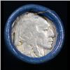 Image 2 : Buffalo Nickel Shotgun Roll in Old Bank Style 'Bell Telephone'  Wrapper 1927 & S Mint Ends.