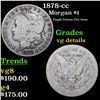 Image 1 : 1878-cc Morgan Dollar $1 Grades vg details