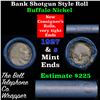 Image 1 : Buffalo Nickel Shotgun Roll in Old Bank Style 'Bell Telephone'  Wrapper 1927 & S Mint Ends.