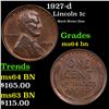 Image 1 : 1927-d Lincoln Cent 1c Grades Choice Unc BN