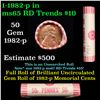 Shotgun Lincoln 1c roll, 1982-p 50 pcs United Counties Trust Company Wrapper.