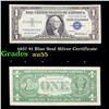 1957 $1 Blue Seal Silver Certificate Grades Choice AU