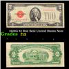 1928G $2 Red Seal United States Note Grades f, fine