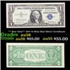 ** Star Note** 1957 $1 Blue Seal Silver Certificate Grades Choice AU/BU Slider