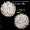 1956 Canada Quarter 25c Queen Elizabeth II KM-52 Grades Choice AU