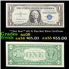 ** Star Note** 1957 $1 Blue Seal Silver Certificate Grades Choice AU/BU Slider