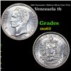 1960 Venezuela 1 Bolivar Silver Coin Y-37a Grades Select Unc