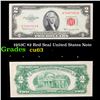 Image 1 : 1953C $2 Red Seal United States Note Grades Select CU