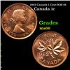 Image 1 : 1962 Canada 1 Cent KM-49 Grades GEM+ Unc